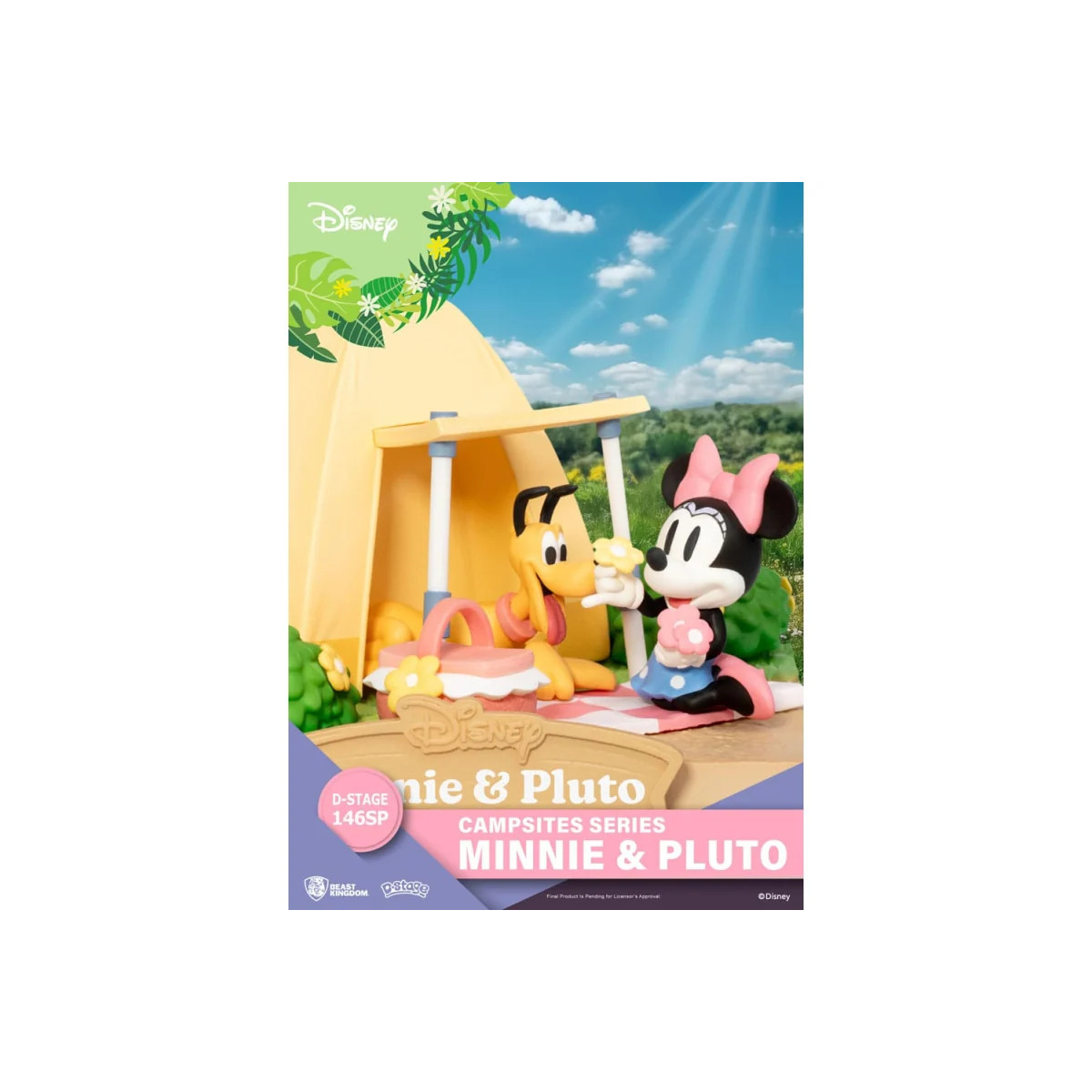 Beast Kingdom Disney - D-Stage Diorama de PVC Serie Camping - Edición especial Minnie y Pluto