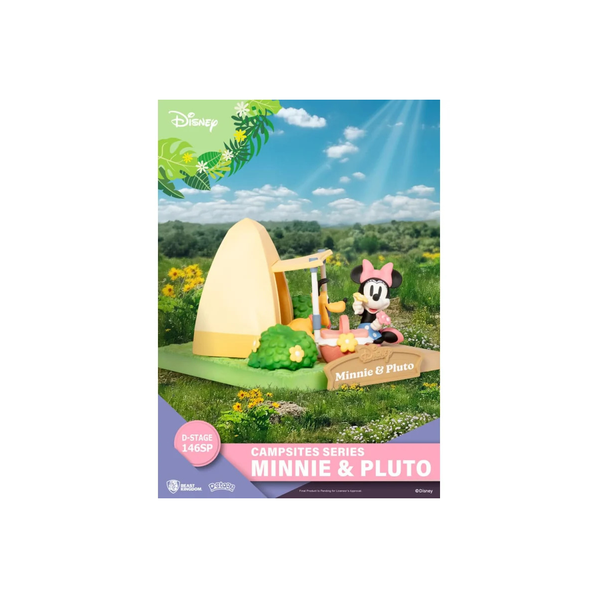 Beast Kingdom Disney - D-Stage Diorama de PVC Serie Camping - Edición especial Minnie y Pluto