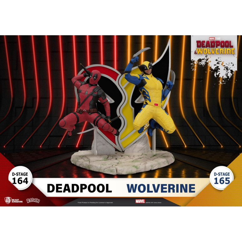Beast Kingdom Marvel Diorama PVC - Deadpool & Wolverine - Lobezno D-Stage