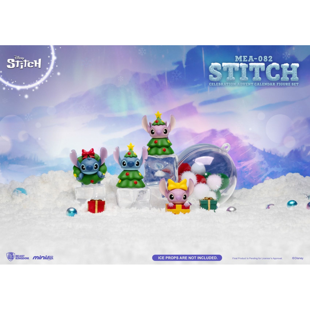 Beast Kingdom - Mini Egg Attack - Lilo & Stitch - Stitch Celebration Advent Calendar Figure Set (Cookie)
