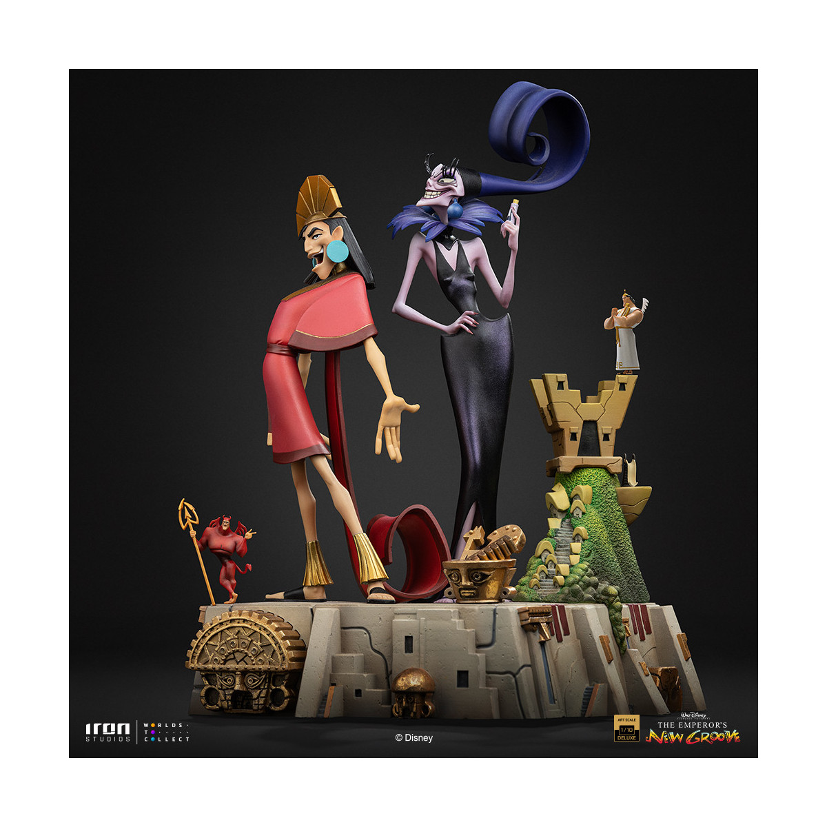 Iron Studios Disney - Kuzko & Yzma Deluxe Art Scale 1/10 - The Emperor's New Groove