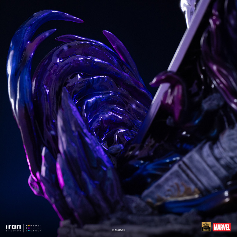 Iron Studios Marvel - Silver Surfer Deluxe Art Escala 1/10 - Guantelete del Infinito Diorama