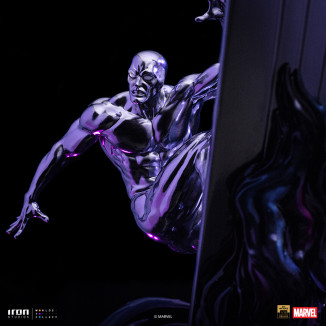 Iron Studios Marvel - Silver Surfer Deluxe Art Escala 1/10 - Guantelete del Infinito Diorama