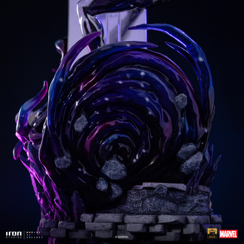 Iron Studios Marvel - Silver Surfer Deluxe Art Escala 1/10 - Guantelete del Infinito Diorama