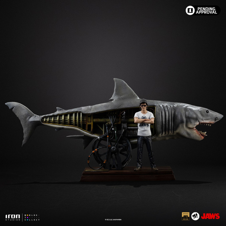 Iron Studios - JAWS - Steven Spielberg (Jaws 50th Anniversary) Deluxe Art Scale1/10 - Tiburón