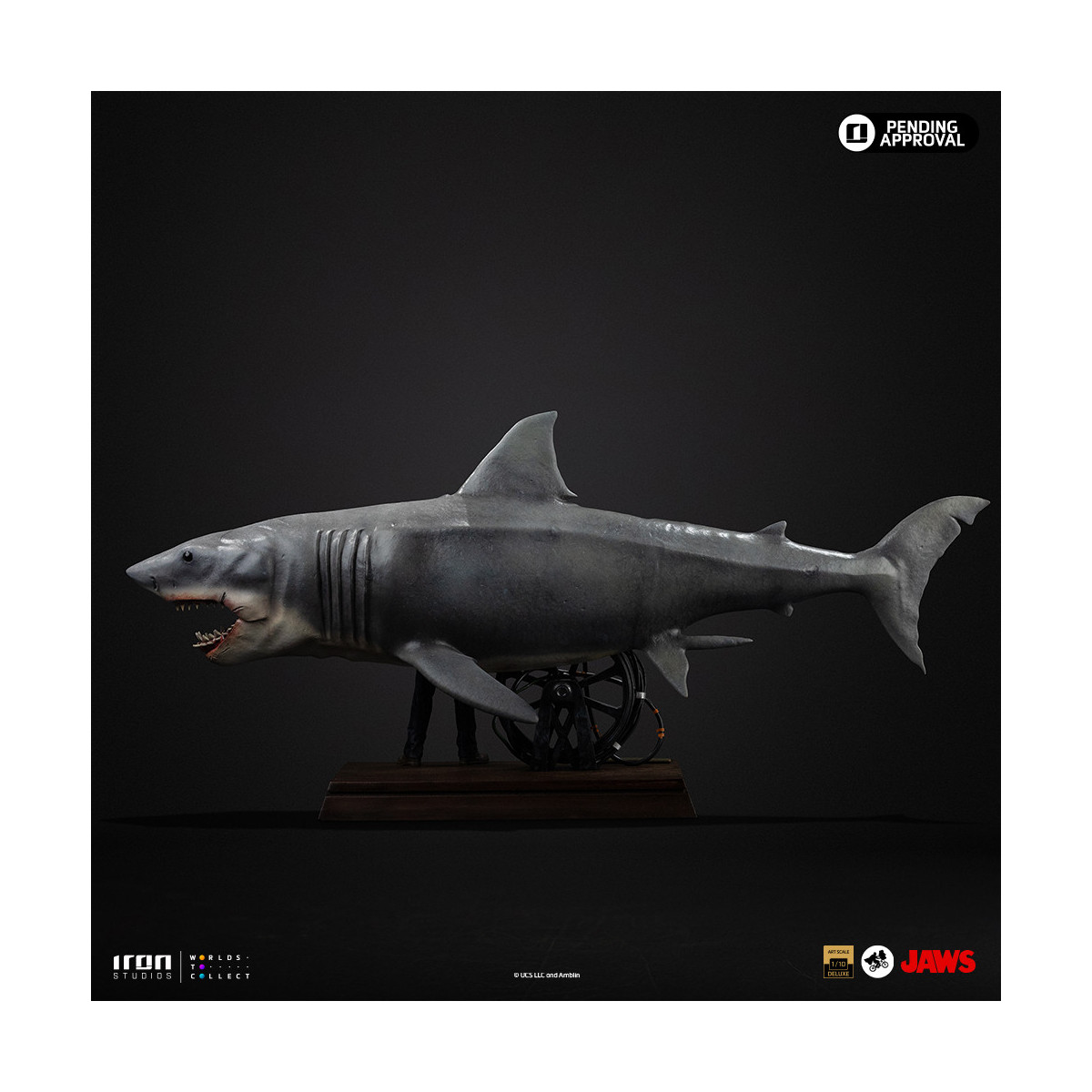 Iron Studios - JAWS - Steven Spielberg (Jaws 50th Anniversary) Deluxe Art Scale1/10 - Tiburón