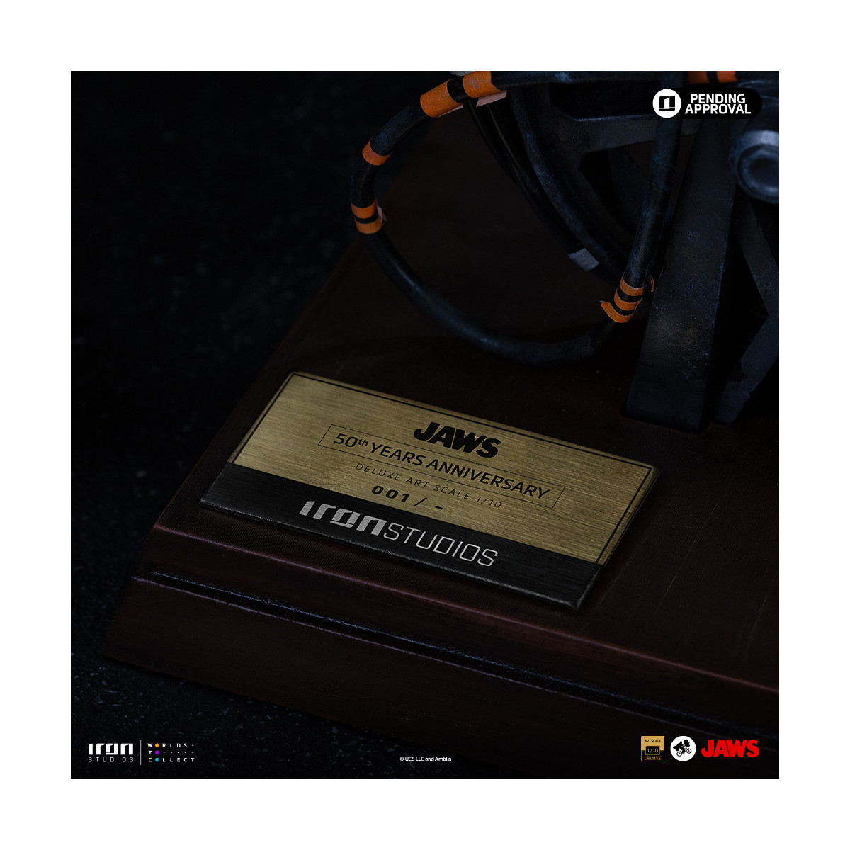 Iron Studios - JAWS - Steven Spielberg (Jaws 50th Anniversary) Deluxe Art Scale1/10 - Tiburón