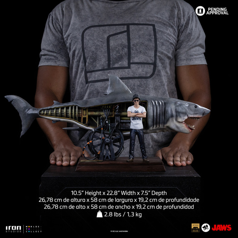 Iron Studios - JAWS - Steven Spielberg (Jaws 50th Anniversary) Deluxe Art Scale1/10 - Tiburón