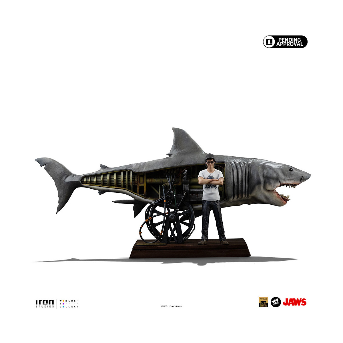 Iron Studios - JAWS - Steven Spielberg (Jaws 50th Anniversary) Deluxe Art Scale1/10 - Tiburón