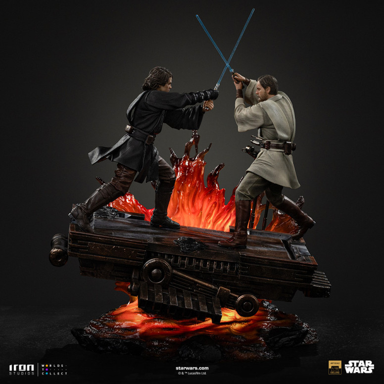 Iron Studios Star Wars - Anakin vs Obi-wan Deluxe Art Escala 1/10 - Episodio 3