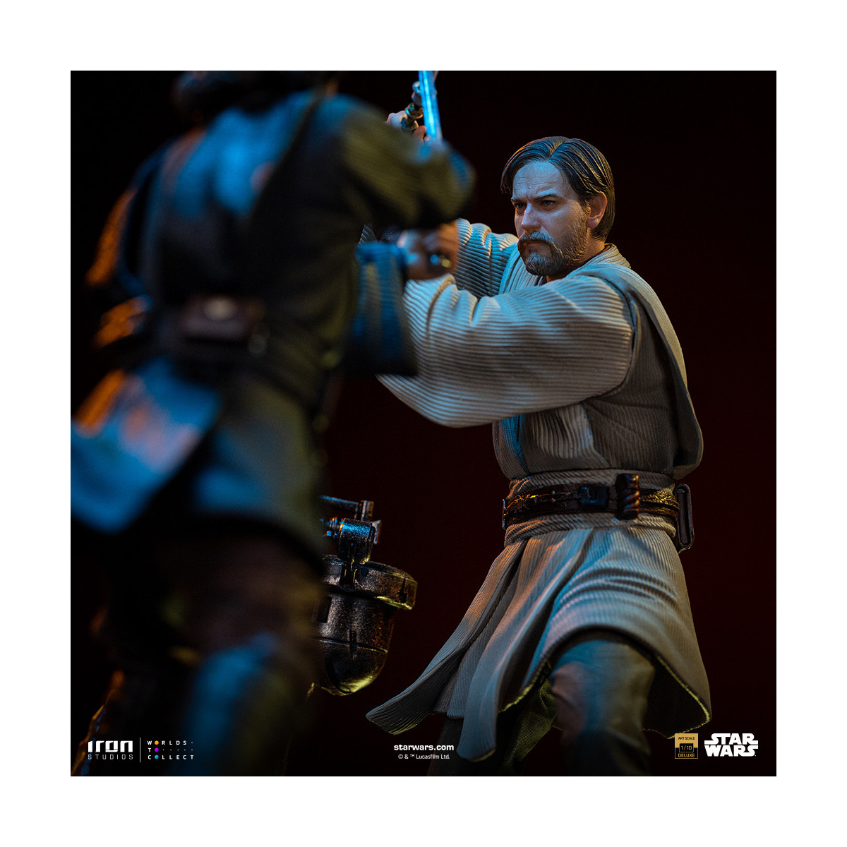 Iron Studios Star Wars - Anakin vs Obi-wan Deluxe Art Escala 1/10 - Episodio 3