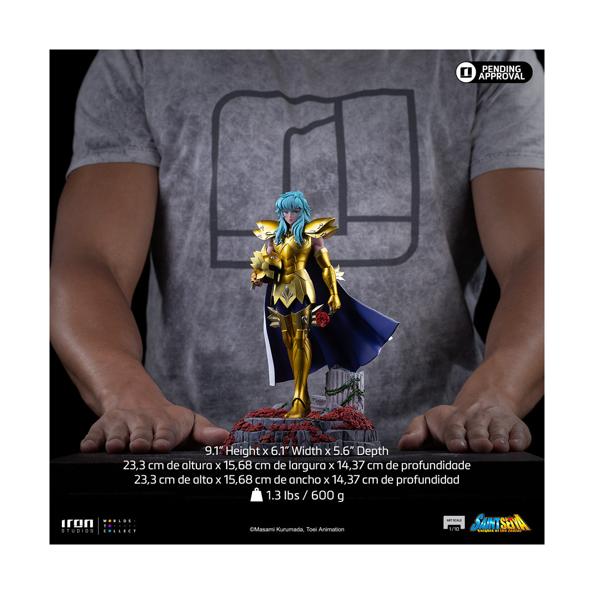 Iron Studios - Saint Seiya - Piscis Afrodita Arte Escala 1/10 - Caballeros del Zodiaco