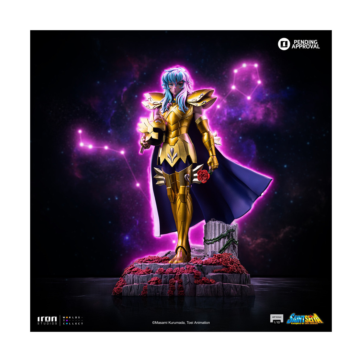 Iron Studios - Saint Seiya - Piscis Afrodita Arte Escala 1/10 - Caballeros del Zodiaco