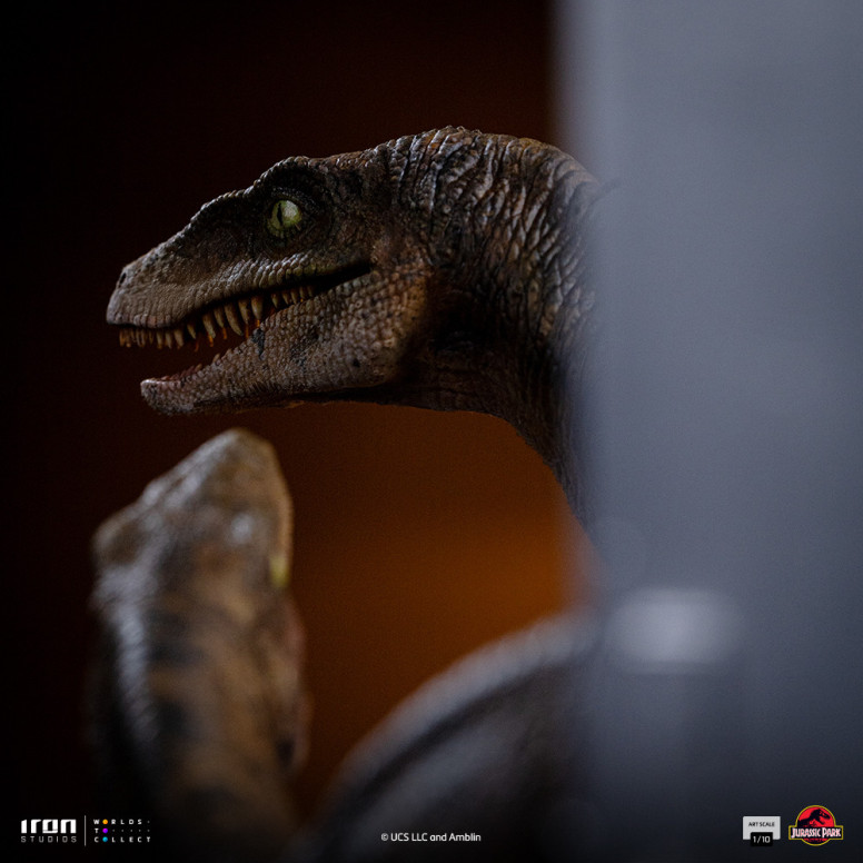 Iron Studios - Rapaces a las puertas de la cocina - Jurassic Park 1/10 Bds Art Scale
