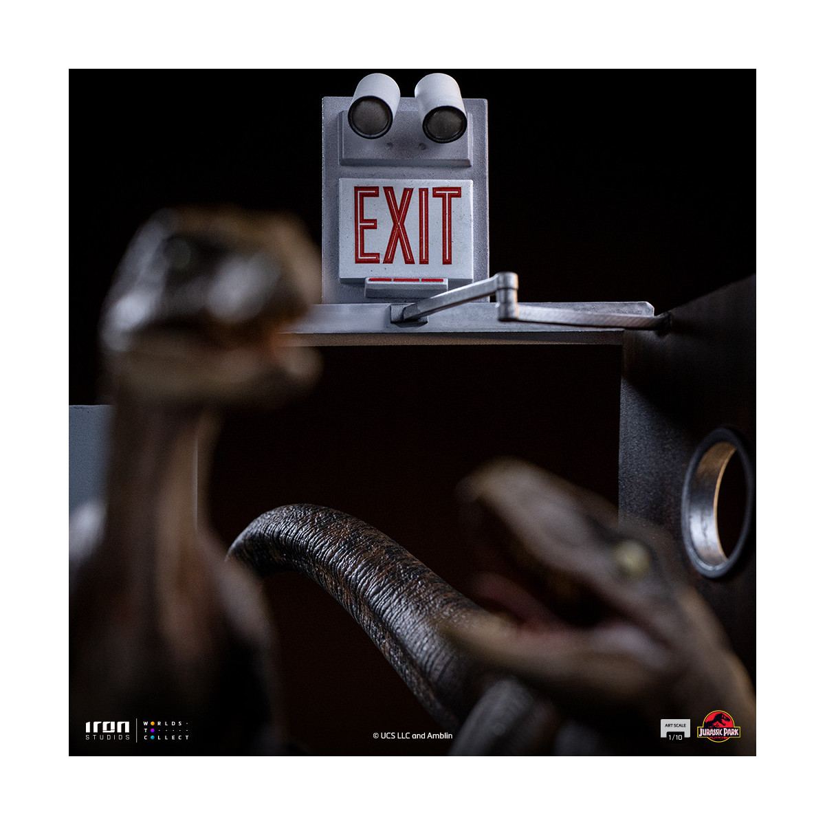 Iron Studios - Rapaces a las puertas de la cocina - Jurassic Park 1/10 Bds Art Scale