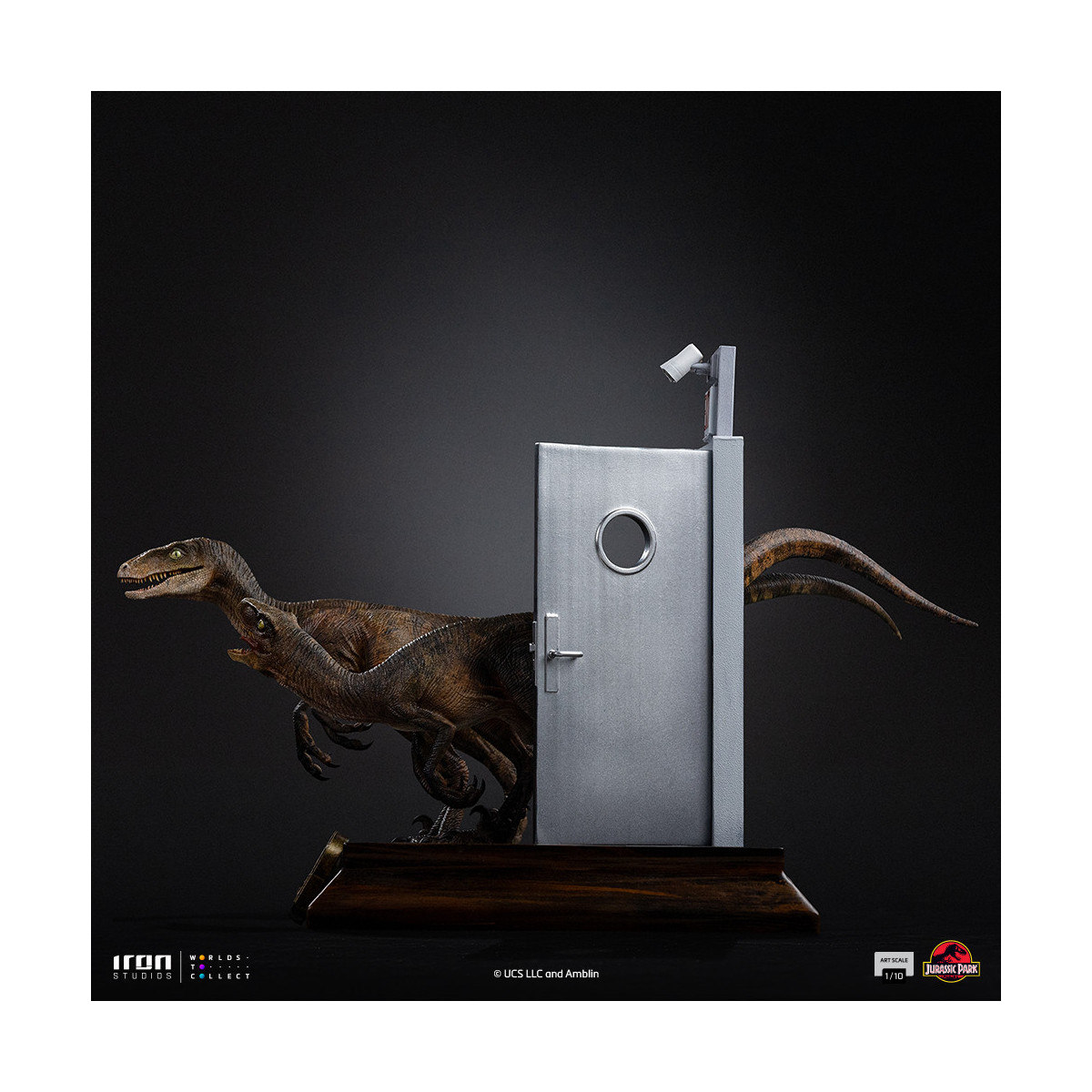 Iron Studios - Rapaces a las puertas de la cocina - Jurassic Park 1/10 Bds Art Scale