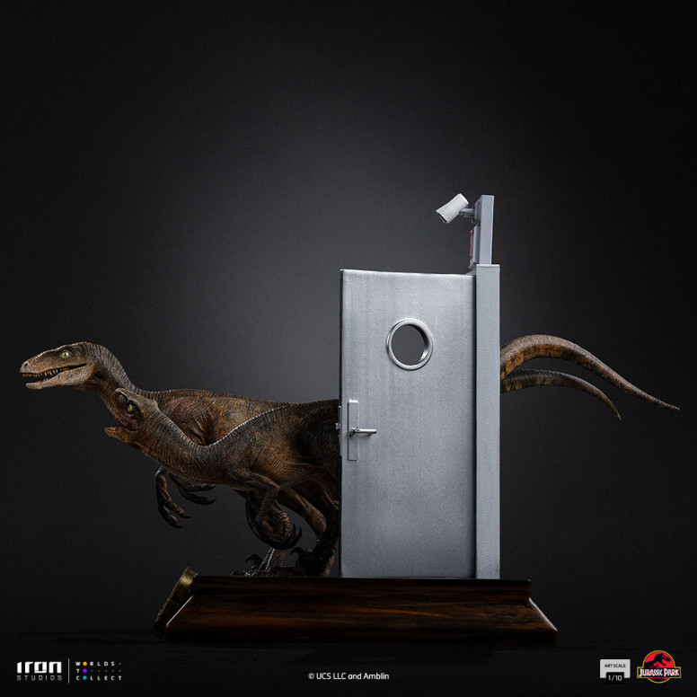 Iron Studios - Rapaces a las puertas de la cocina - Jurassic Park 1/10 Bds Art Scale