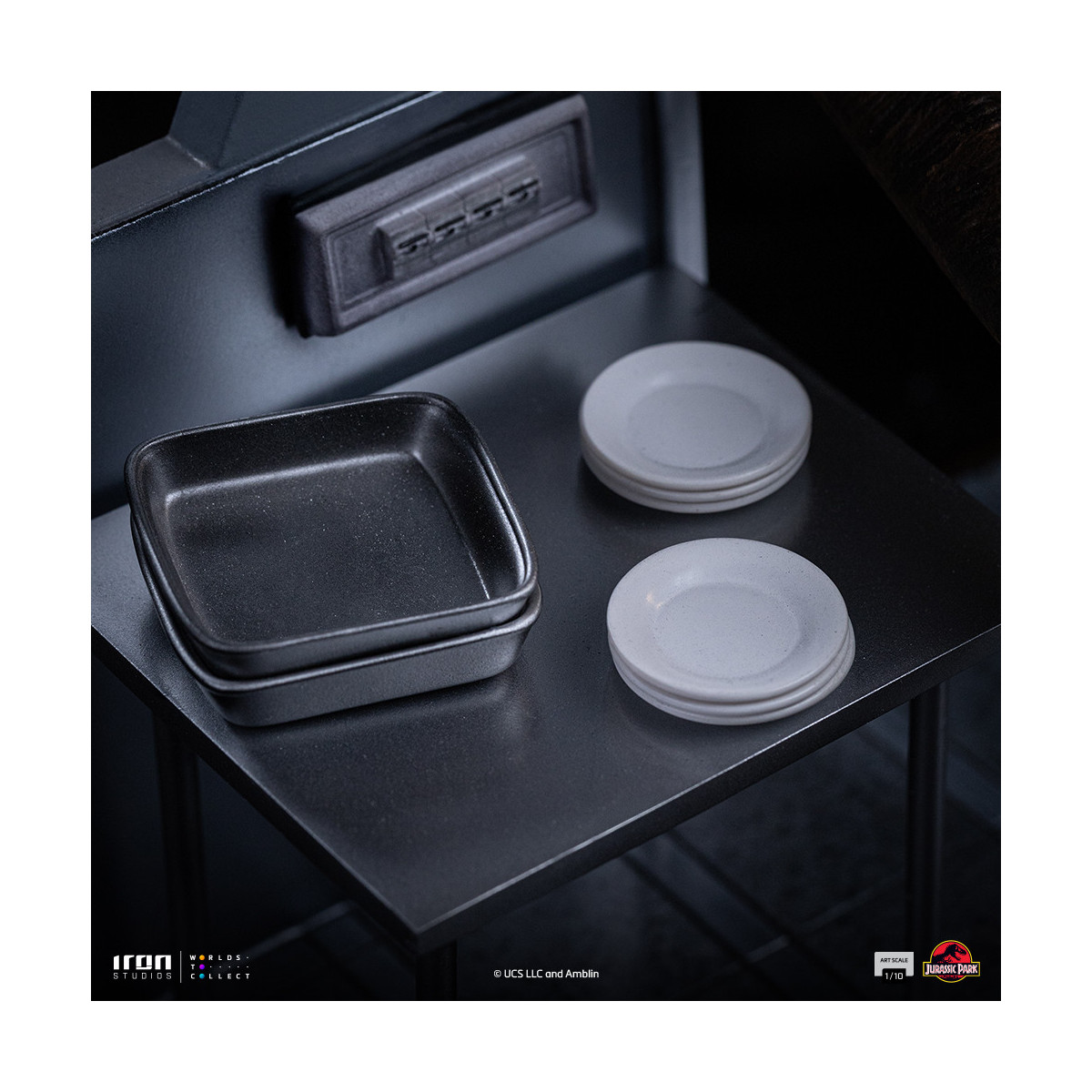 Iron Studios - Rapaces a las puertas de la cocina - Jurassic Park 1/10 Bds Art Scale