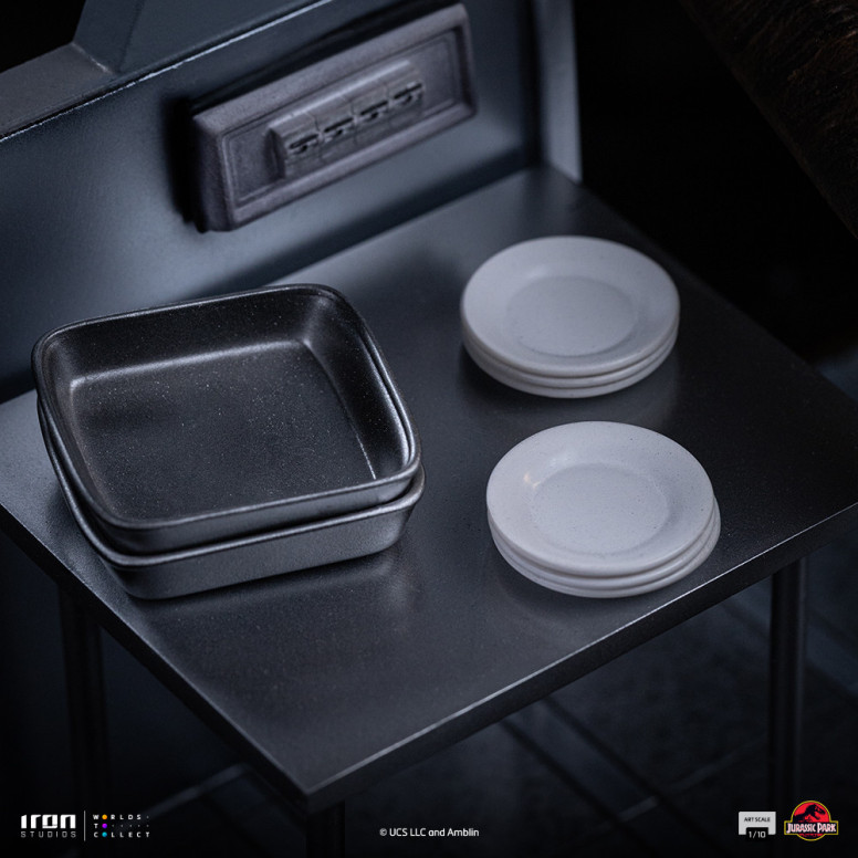 Iron Studios - Rapaces a las puertas de la cocina - Jurassic Park 1/10 Bds Art Scale