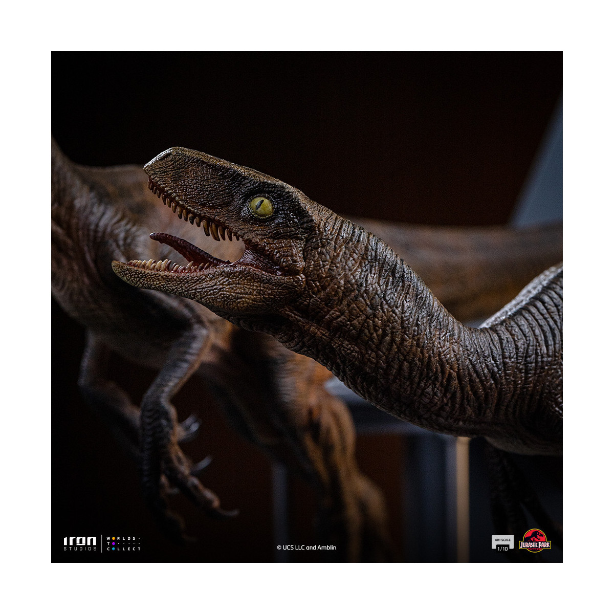 Iron Studios - Rapaces a las puertas de la cocina - Jurassic Park 1/10 Bds Art Scale