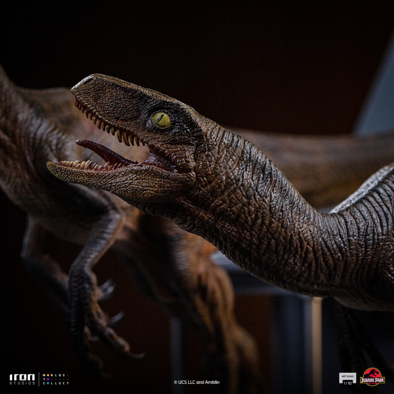 Iron Studios - Rapaces a las puertas de la cocina - Jurassic Park 1/10 Bds Art Scale