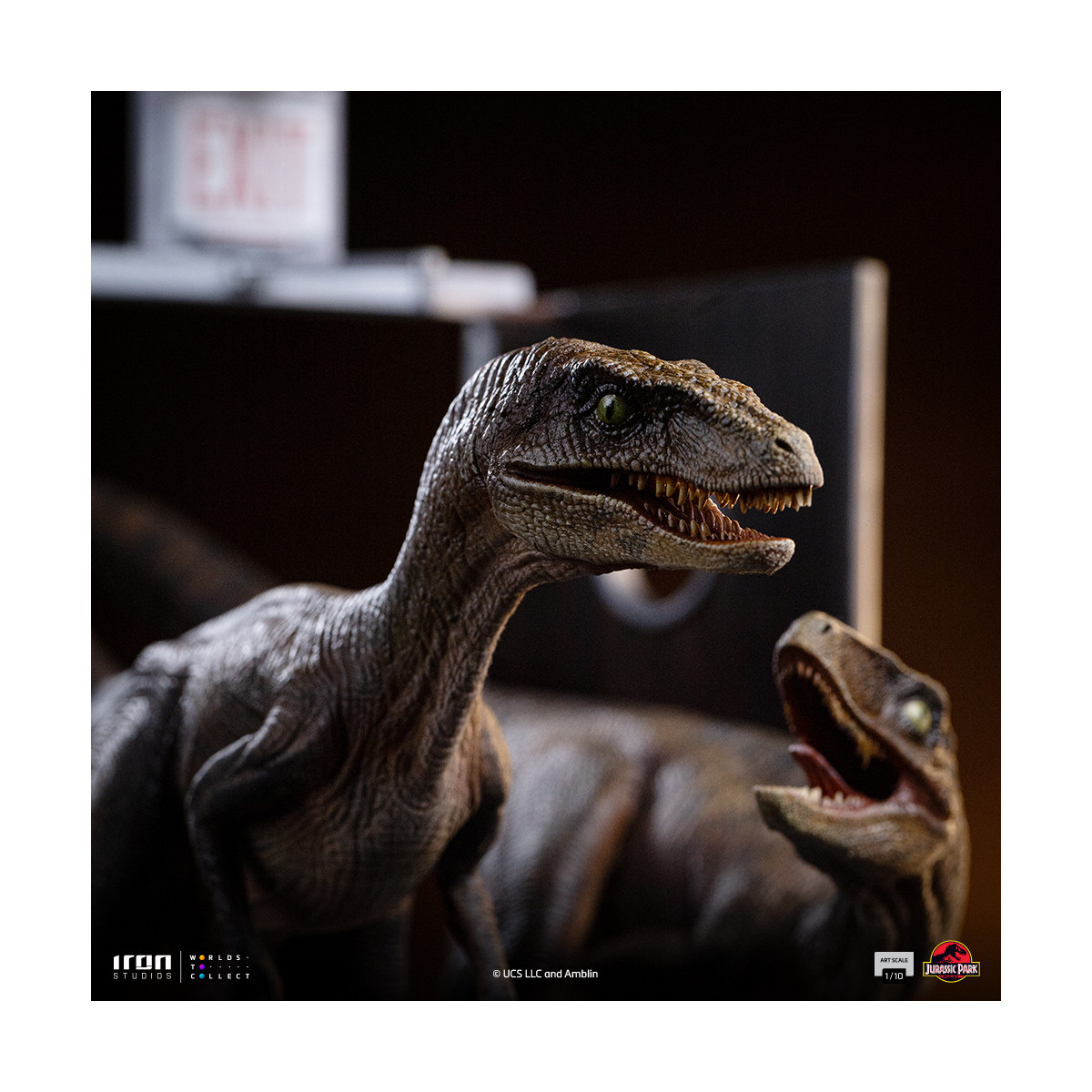 Iron Studios - Rapaces a las puertas de la cocina - Jurassic Park 1/10 Bds Art Scale
