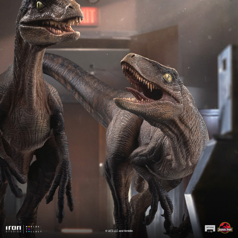 Iron Studios - Rapaces a las puertas de la cocina - Jurassic Park 1/10 Bds Art Scale