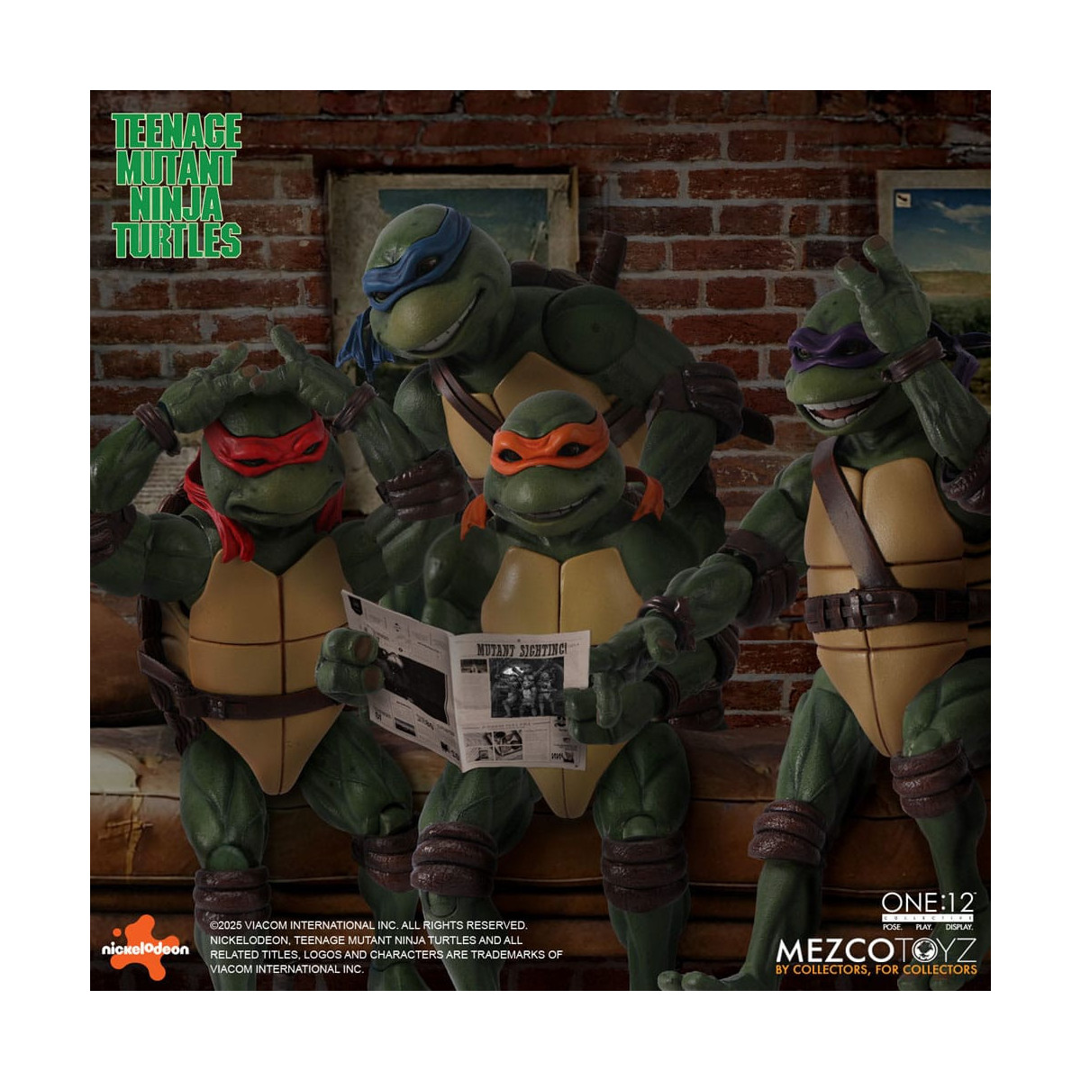 Mezco One 12 - Teenage Mutant Ninja Turtles (Película de 1990) Set de 4 figuras - Tortugas Ninja