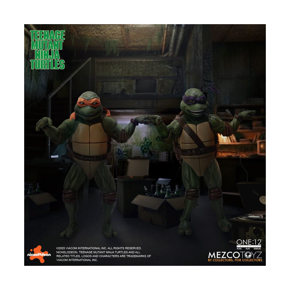 Mezco One 12 - Teenage Mutant Ninja Turtles (Película de 1990) Set de 4 figuras - Tortugas Ninja