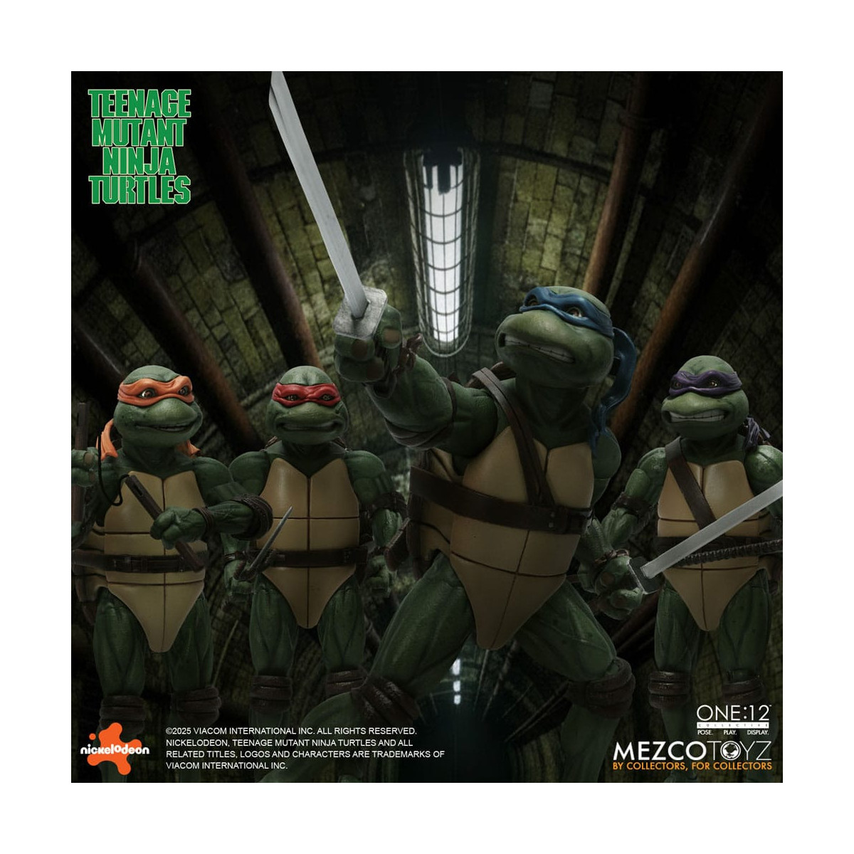 Mezco One 12 - Teenage Mutant Ninja Turtles (Película de 1990) Set de 4 figuras - Tortugas Ninja
