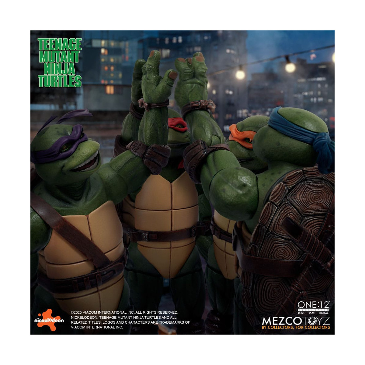 Mezco One 12 - Teenage Mutant Ninja Turtles (Película de 1990) Set de 4 figuras - Tortugas Ninja