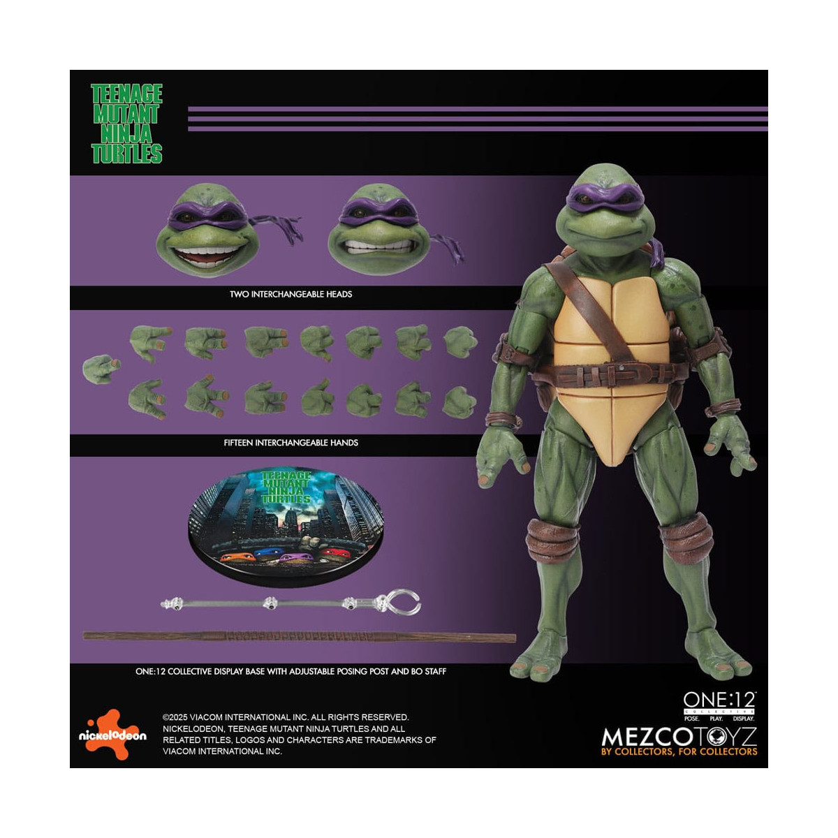 Mezco One 12 - Teenage Mutant Ninja Turtles (Película de 1990) Set de 4 figuras - Tortugas Ninja