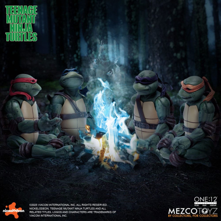 Mezco One 12 - Teenage Mutant Ninja Turtles (Película de 1990) Set de 4 figuras - Tortugas Ninja