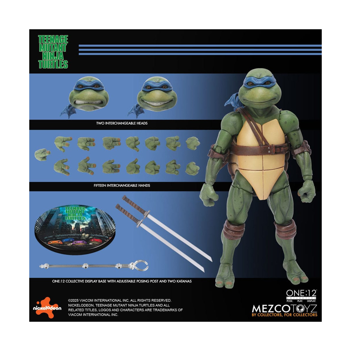 Mezco One 12 - Teenage Mutant Ninja Turtles (Película de 1990) Set de 4 figuras - Tortugas Ninja