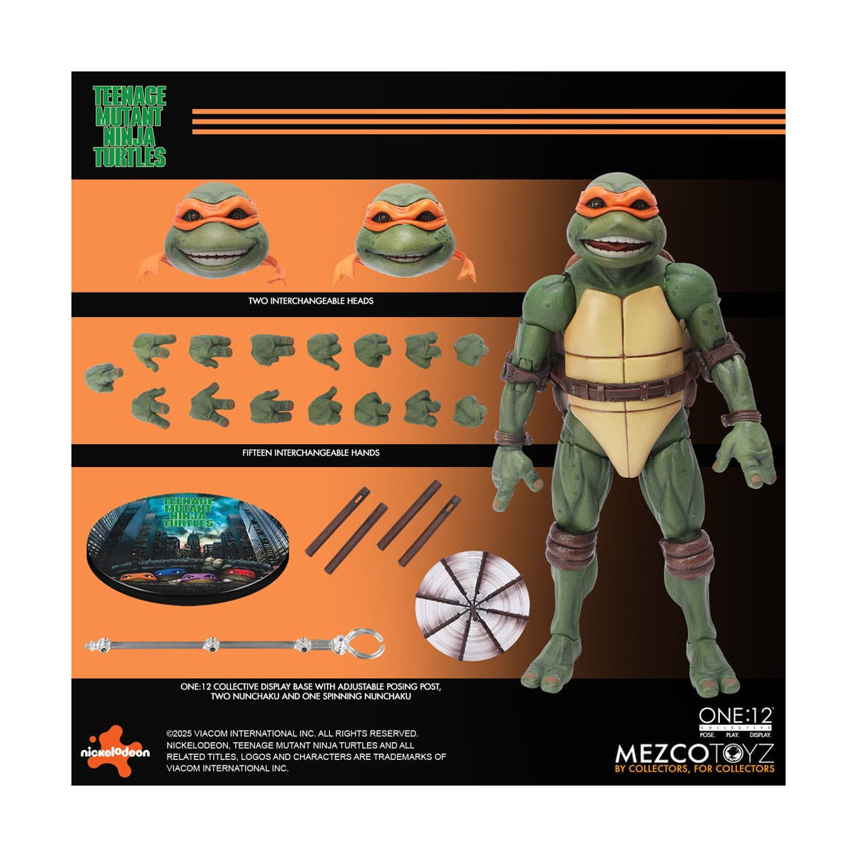Mezco One 12 - Teenage Mutant Ninja Turtles (Película de 1990) Set de 4 figuras - Tortugas Ninja