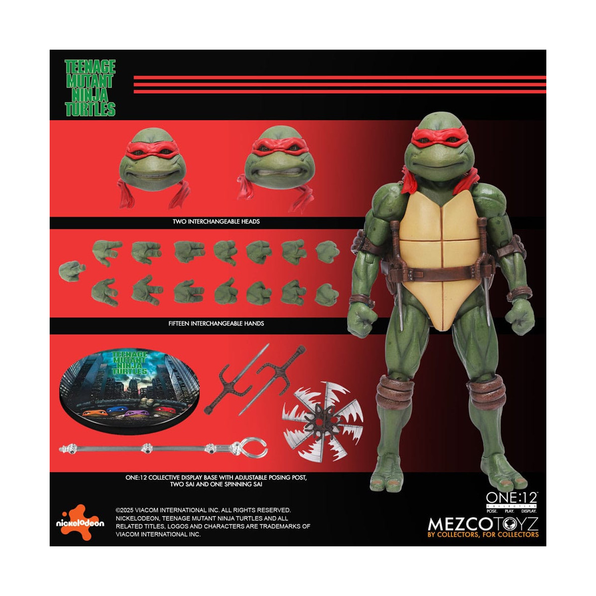 Mezco One 12 - Teenage Mutant Ninja Turtles (Película de 1990) Set de 4 figuras - Tortugas Ninja