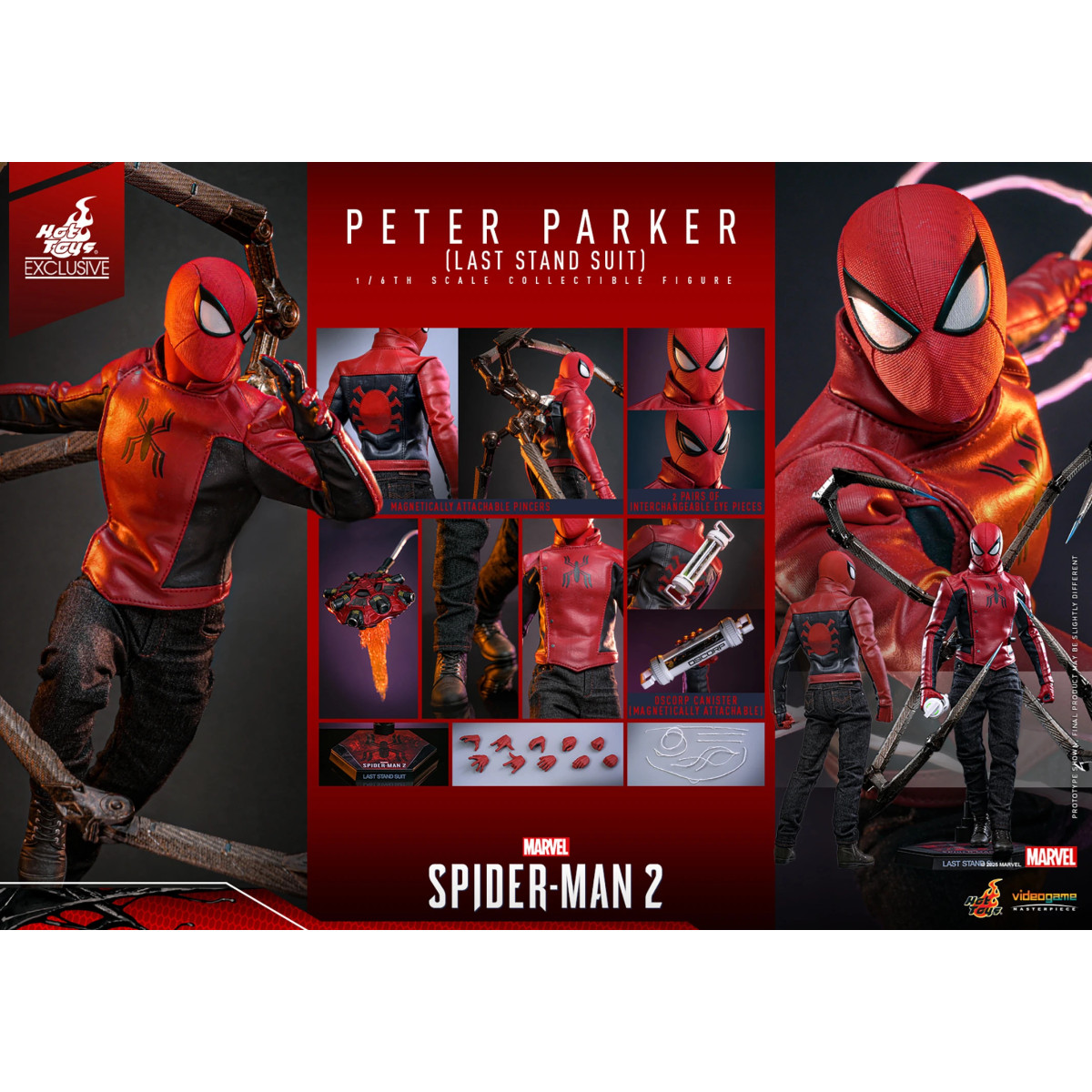 Hot Toys - Marvel's Spider-Man 2 - Spider-Man Last Stand Traje VGM 1/6 - Exclusivo