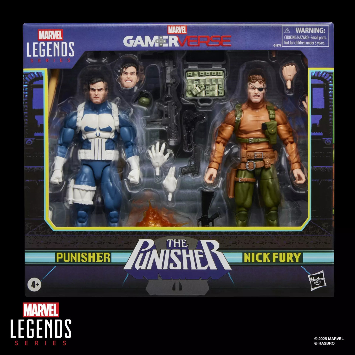 Hasbro Marvel Legends Serie Gamerverse - The Punisher & Nick Fury