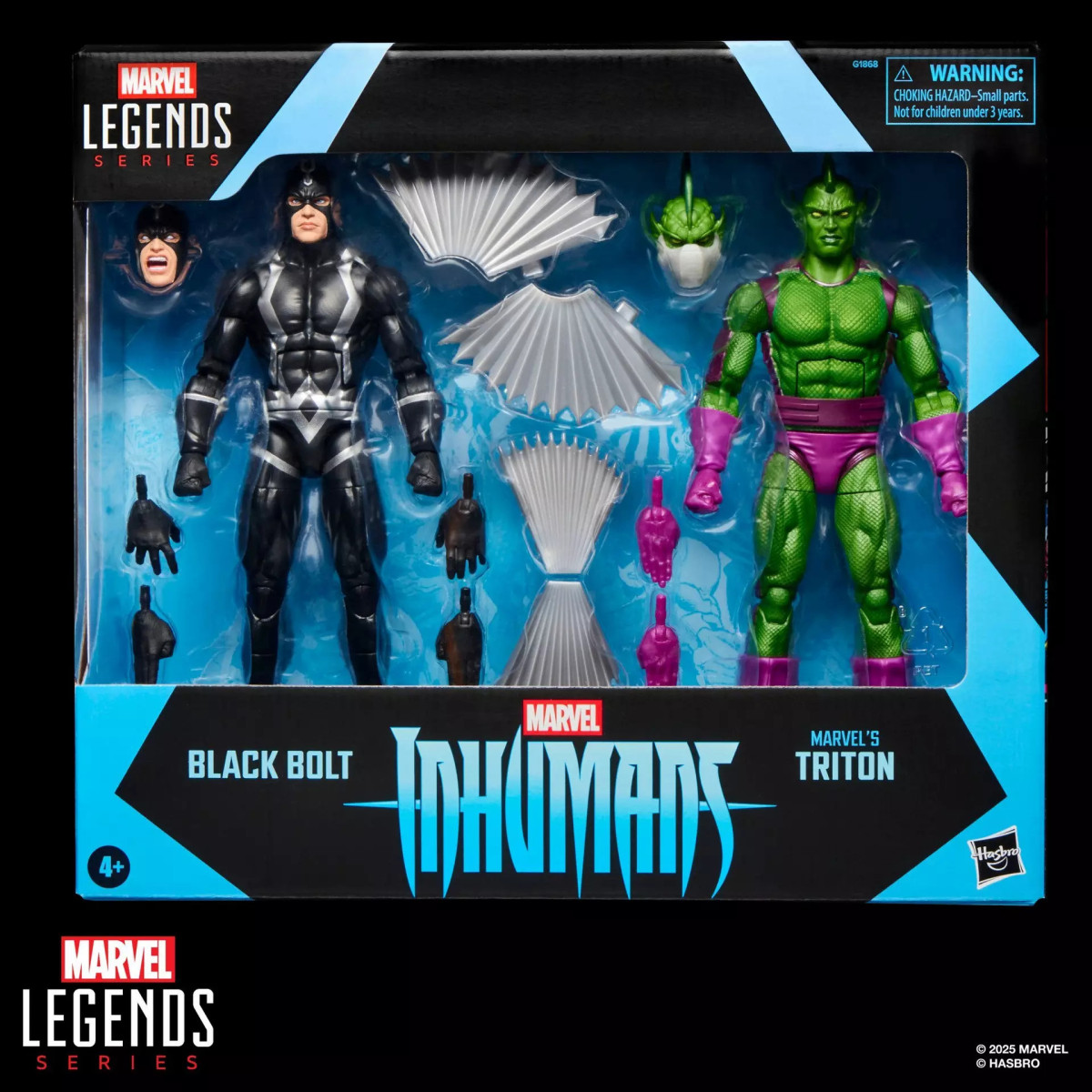 Hasbro Marvel Legends Serie - Black Bolt y Tritón