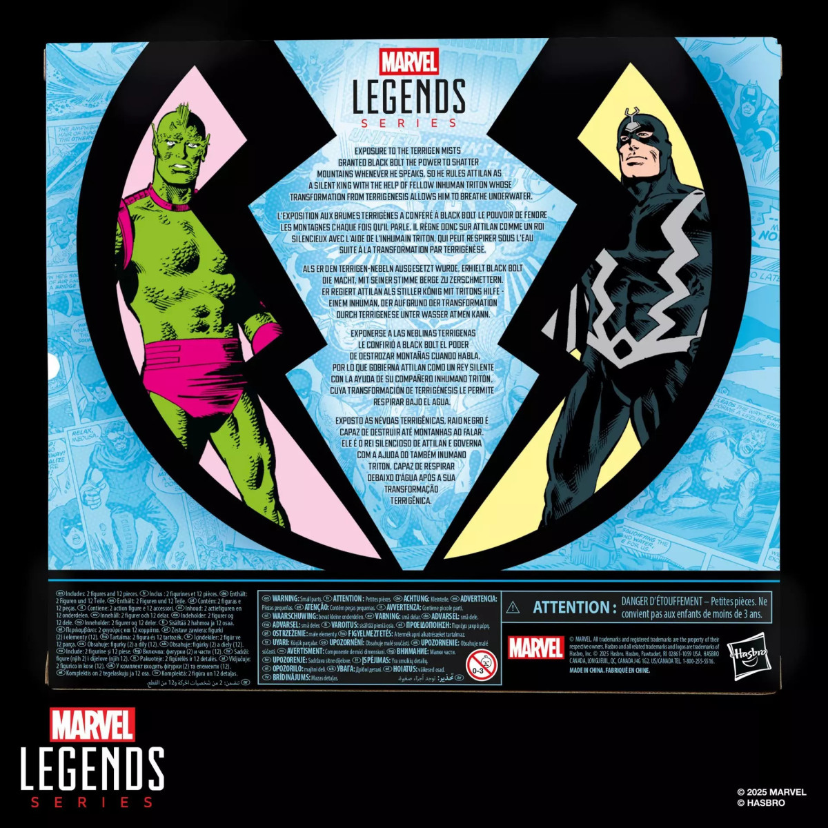 Hasbro Marvel Legends Serie - Black Bolt y Tritón