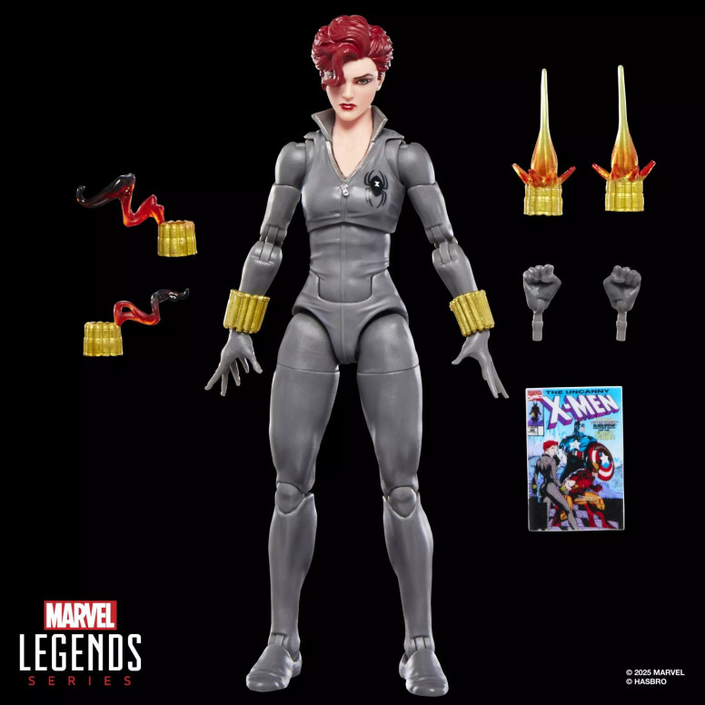 Marvel Legends - Viuda Negra (uniforme gris) - Mini Comics Edición 2