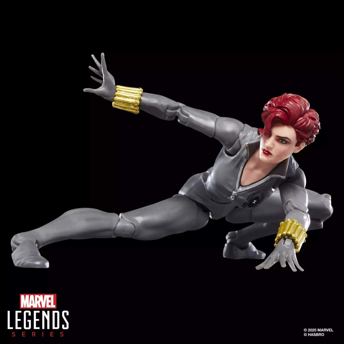 Marvel Legends - Viuda Negra (uniforme gris) - Mini Comics Edición 2