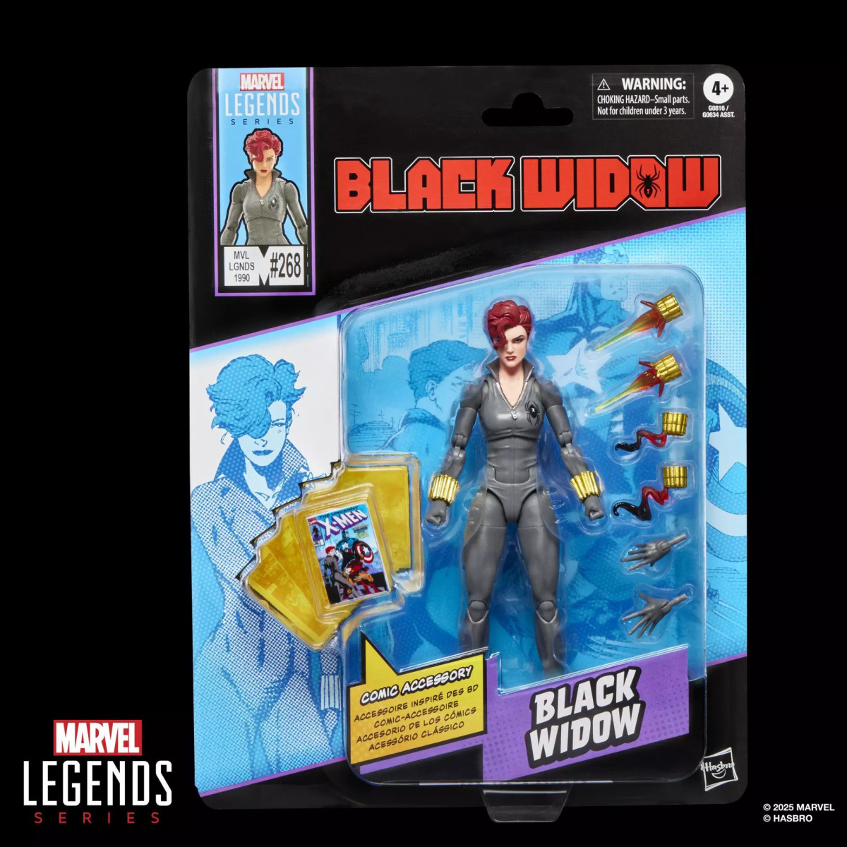Marvel Legends - Viuda Negra (uniforme gris) - Mini Comics Edición 2