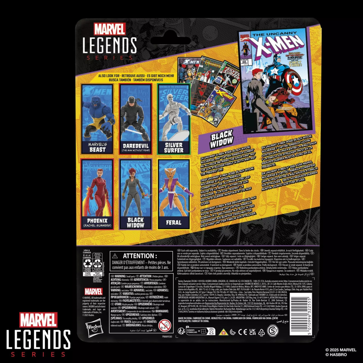 Marvel Legends - Viuda Negra (uniforme gris) - Mini Comics Edición 2