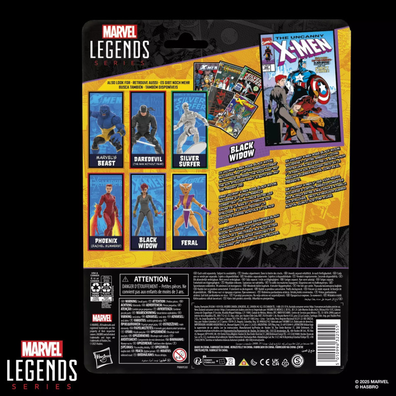 Marvel Legends - Viuda Negra (uniforme gris) - Mini Comics Edición 2