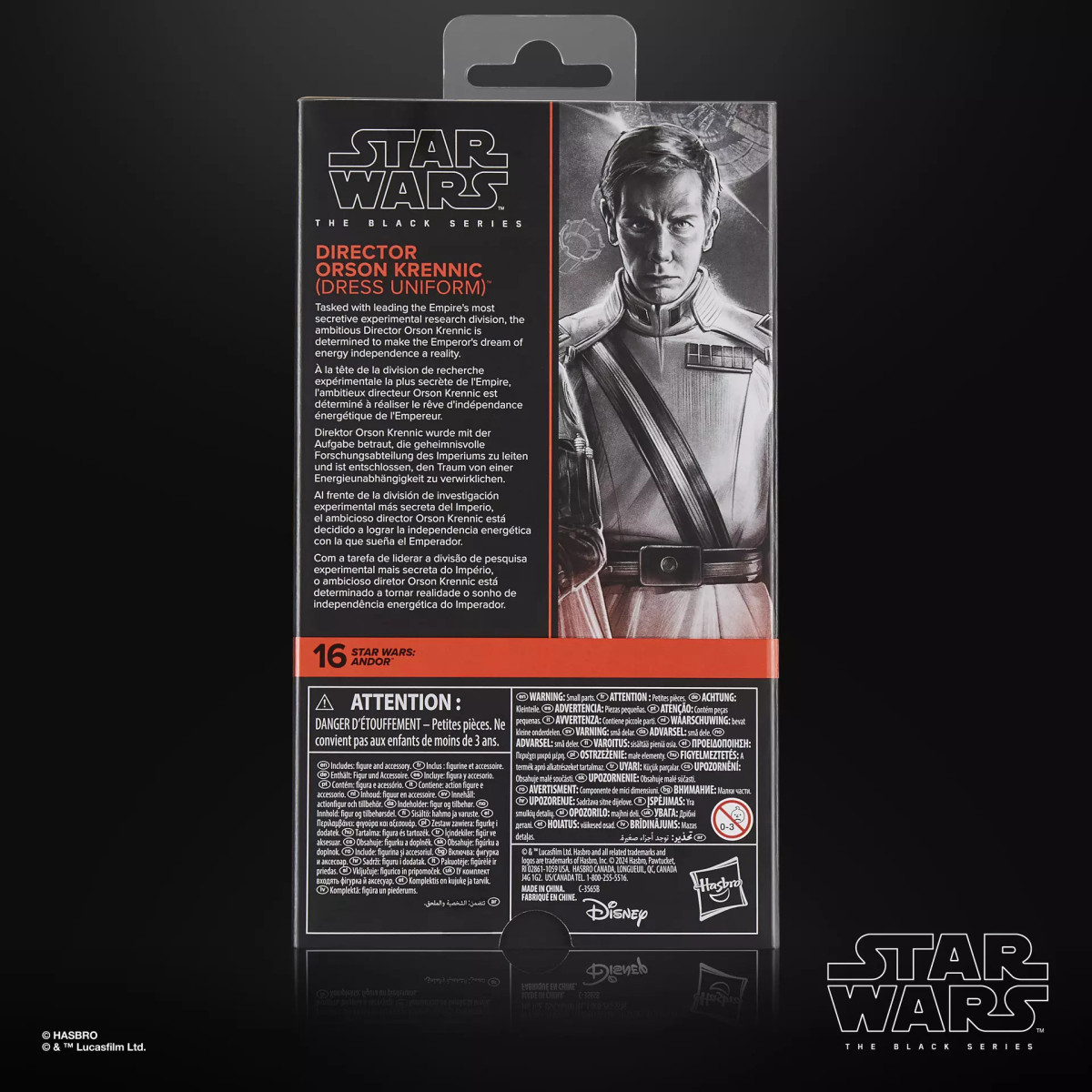 Star Wars The Black Series - Director Orson Krennic (uniforme de gala) - Andor