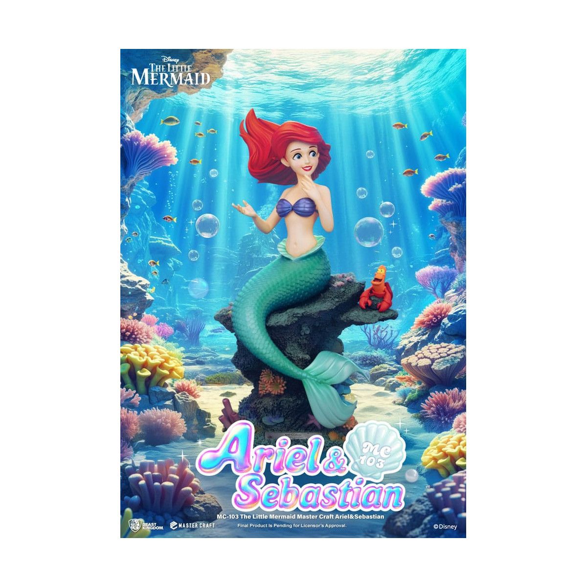 Beast Kingdom Disney - Master Craft Ariel y Sébastien - La Sirenita