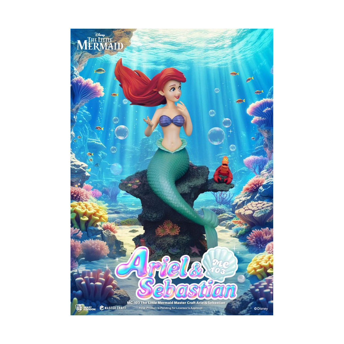 Beast Kingdom Disney - Master Craft Ariel y Sébastien - La Sirenita