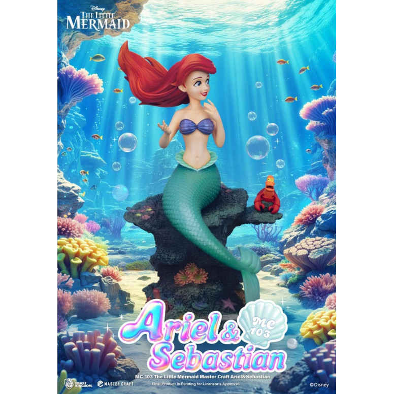 Beast Kingdom Disney - Master Craft Ariel y Sébastien - La Sirenita