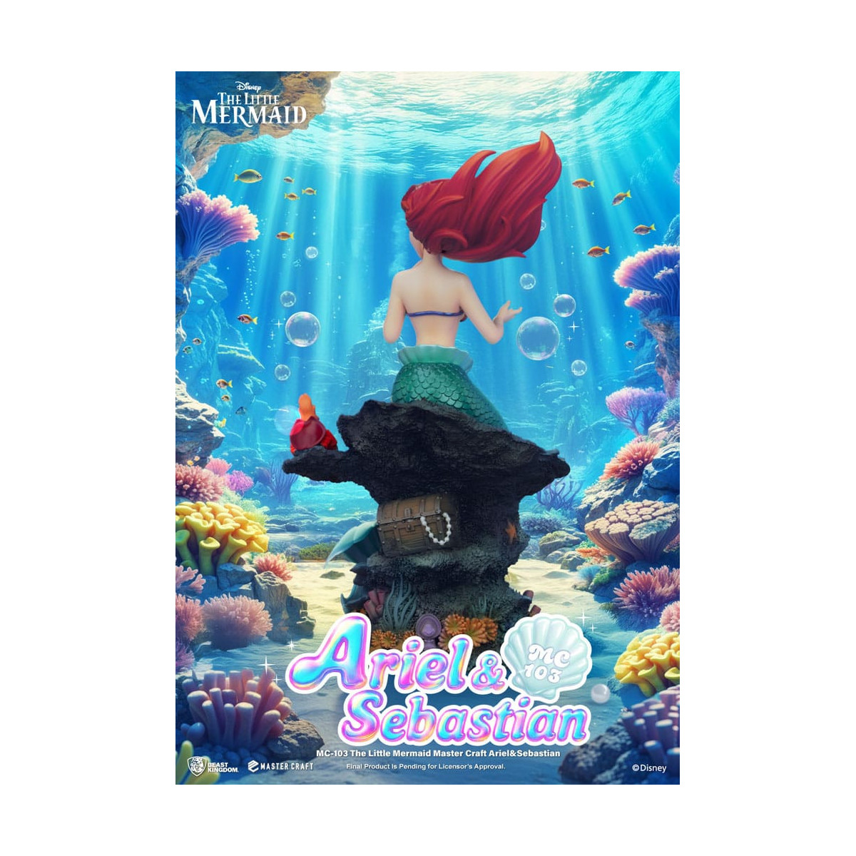 Beast Kingdom Disney - Master Craft Ariel y Sébastien - La Sirenita